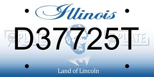 D37725T Illinois License Plate