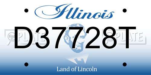 D37728T Illinois License Plate
