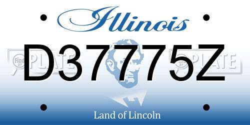 D37775Z Illinois License Plate