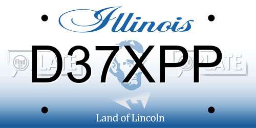 D37XPP Illinois License Plate