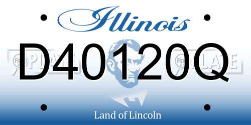 D40120Q Illinois License Plate
