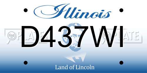 D437WI Illinois License Plate