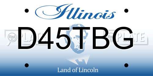 D45TBG Illinois License Plate