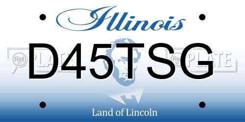 D45TSG Illinois License Plate