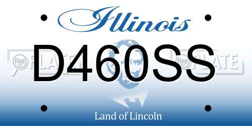 D460SS Illinois License Plate