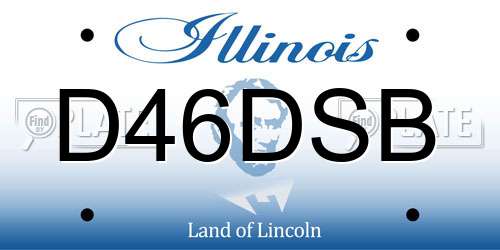 D46DSB Illinois License Plate