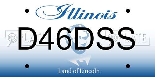 D46DSS Illinois License Plate