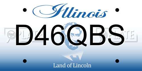 D46QBS Illinois License Plate
