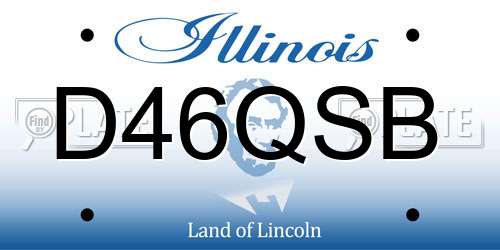 D46QSB Illinois License Plate