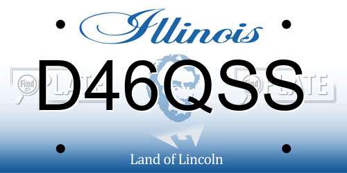 D46QSS Illinois License Plate