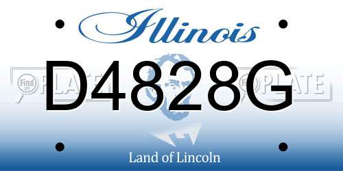 D4828G Illinois License Plate