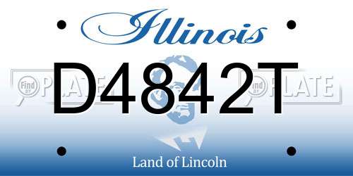 D4842T Illinois License Plate