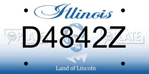 D4842Z Illinois License Plate