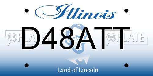 D48ATT Illinois License Plate