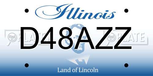 D48AZZ Illinois License Plate