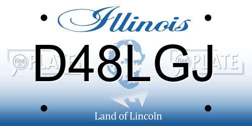 D48LGJ Illinois License Plate