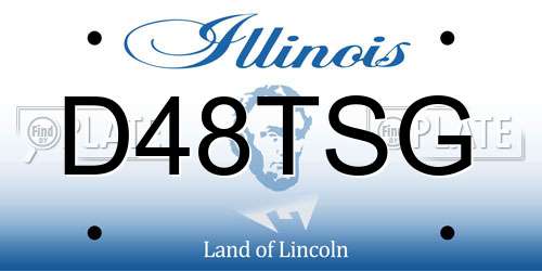 D48TSG Illinois License Plate