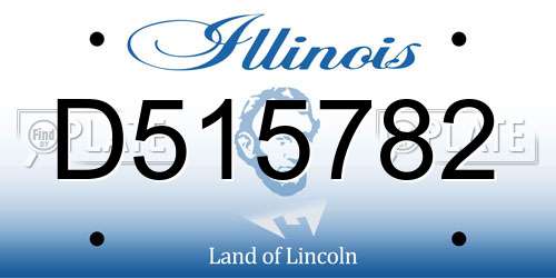 D515782 Illinois License Plate