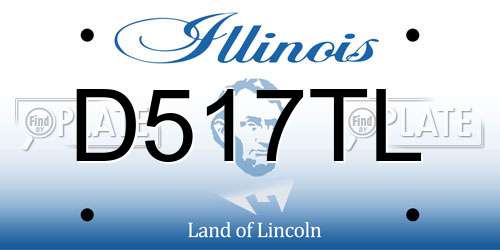 D517TL Illinois License Plate