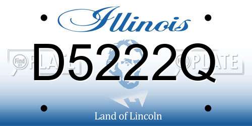 D5222Q Illinois License Plate