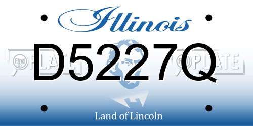 D5227Q Illinois License Plate