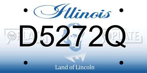 D5272Q Illinois License Plate