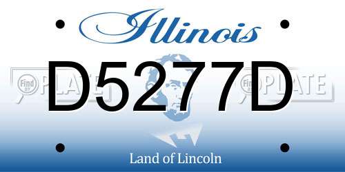 D5277D Illinois License Plate