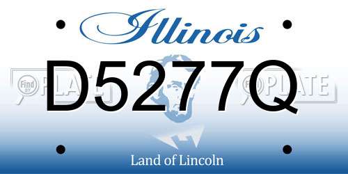 D5277Q Illinois License Plate