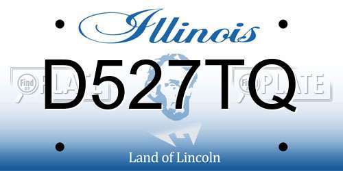 D527TQ Illinois License Plate