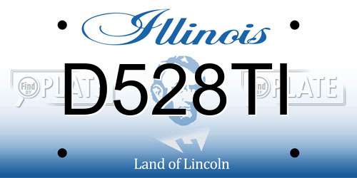 D528TI Illinois License Plate
