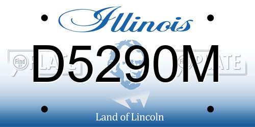 D5290M Illinois License Plate