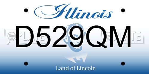 D529QM Illinois License Plate