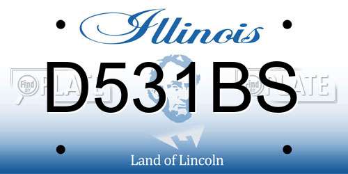 D531BS Illinois License Plate