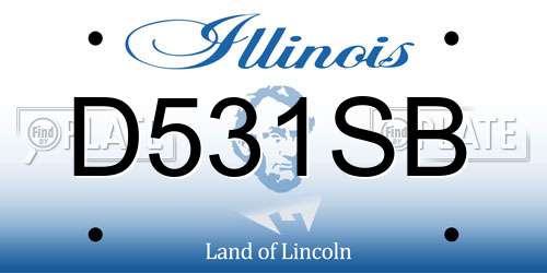 D531SB Illinois License Plate