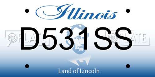 D531SS Illinois License Plate