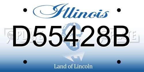 D55428B Illinois License Plate