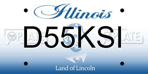 D55KSI Illinois License Plate
