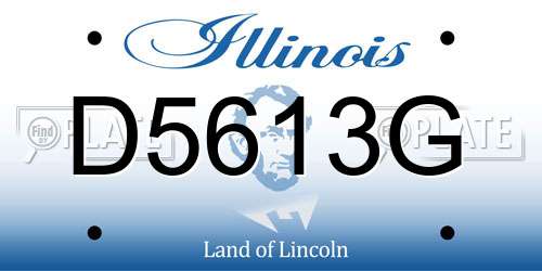 D5613G Illinois License Plate