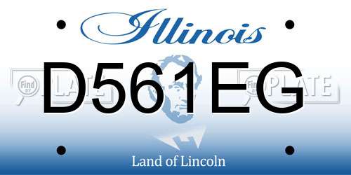 D561EG Illinois License Plate