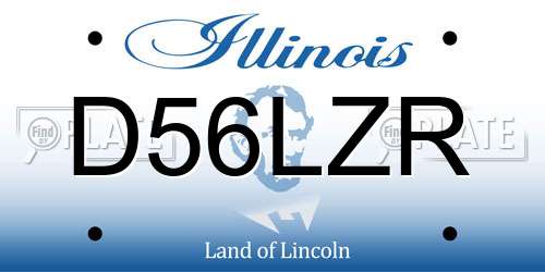 D56LZR Illinois License Plate