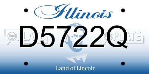D5722Q Illinois License Plate