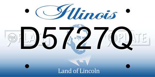D5727Q Illinois License Plate