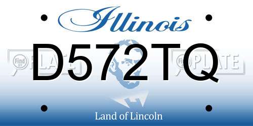 D572TQ Illinois License Plate