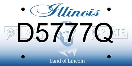 D5777Q Illinois License Plate