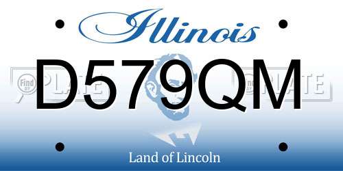 D579QM Illinois License Plate