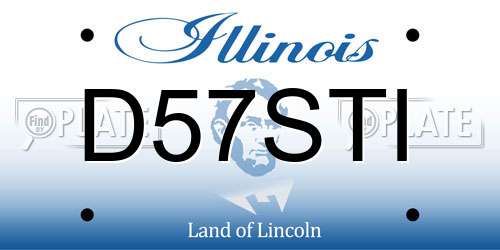 D57STI Illinois License Plate