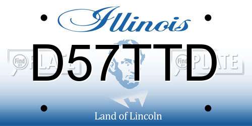 D57TTD Illinois License Plate