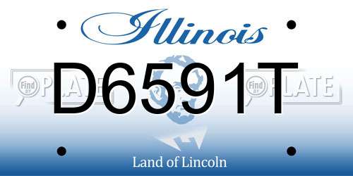 D6591T Illinois License Plate