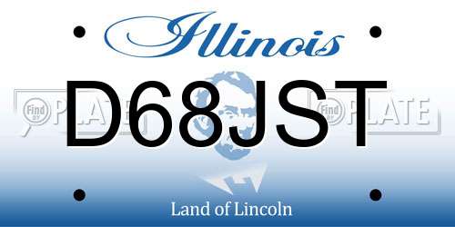 D68JST Illinois License Plate