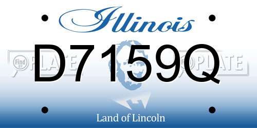 D7159Q Illinois License Plate